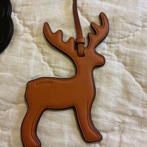 Coach Tan Reindeer Bag Charm